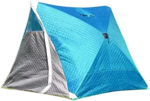 1-2 People Winter Fishing Tent Winter Ice Fishing Tent Camping Tent Windproof and Rainproof Outdoor Winter Fishing Warm Tent