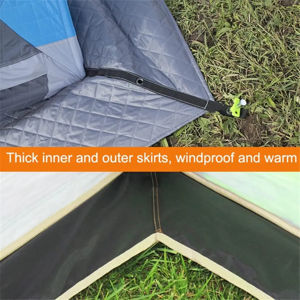 1-2 Winter Fishing Tent Winter Ice Fishing Tent Camping Tent Windproof and Rainproof Outdoor Winter Fishing Warm Tent (Color : D, Size : 200 * 180 * 1