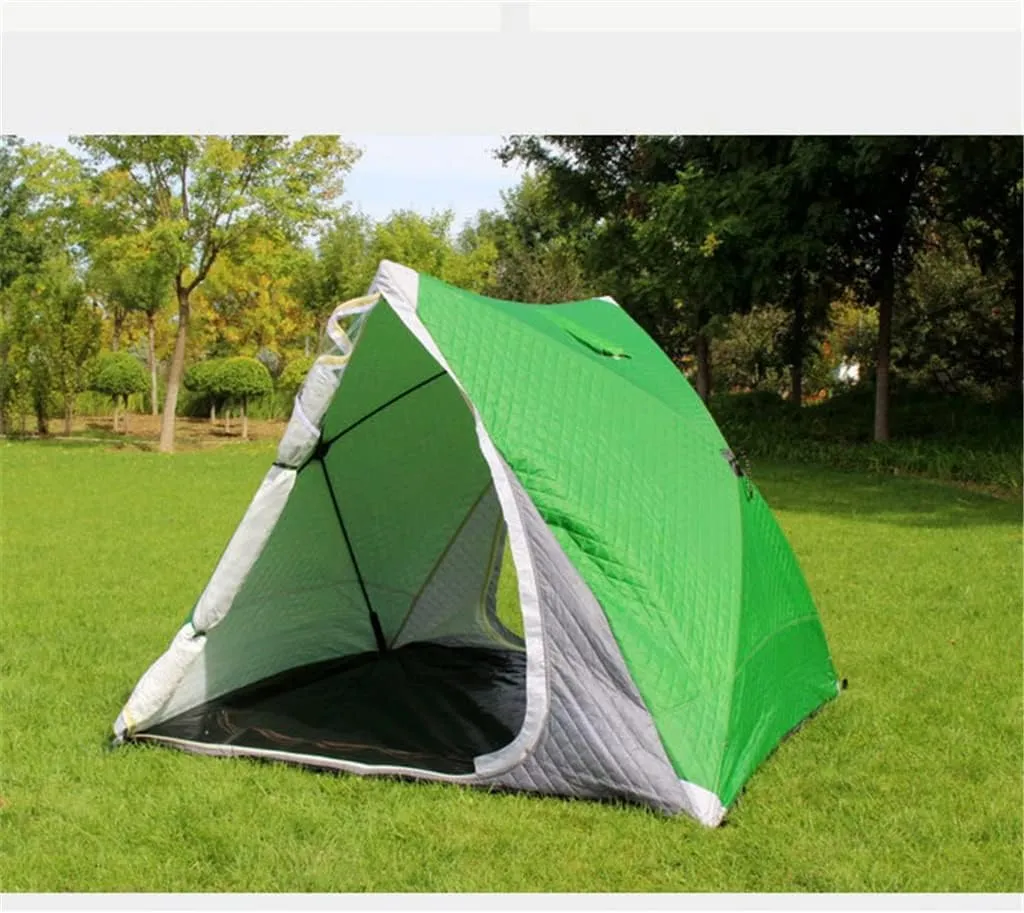 1-2 Winter Fishing Tent Winter Ice Fishing Tent Camping Tent Windproof and Rainproof Outdoor Winter Fishing Warm Tent (Color : D, Size : 200 * 180 * 1