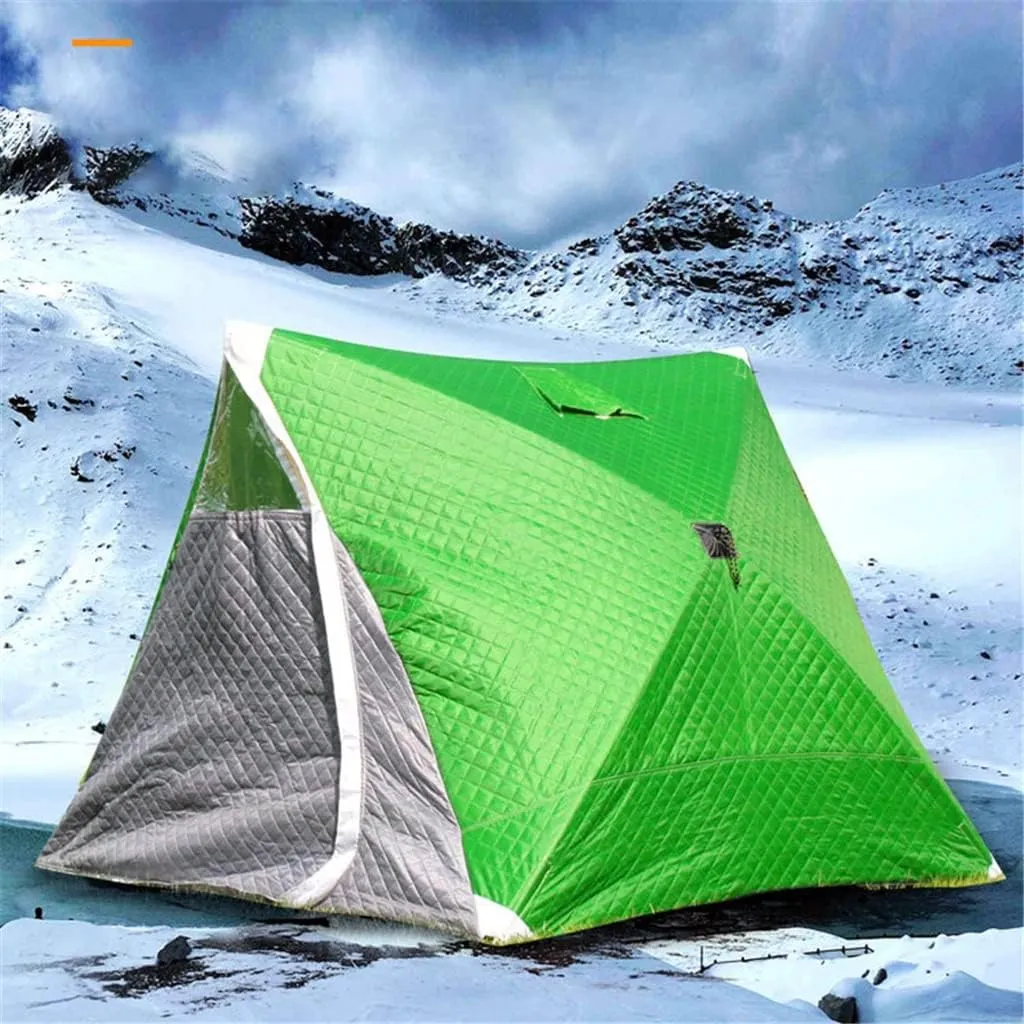 1-2 Winter Fishing Tent Winter Ice Fishing Tent Camping Tent Windproof and Rainproof Outdoor Winter Fishing Warm Tent (Color : D, Size : 200 * 180 * 1