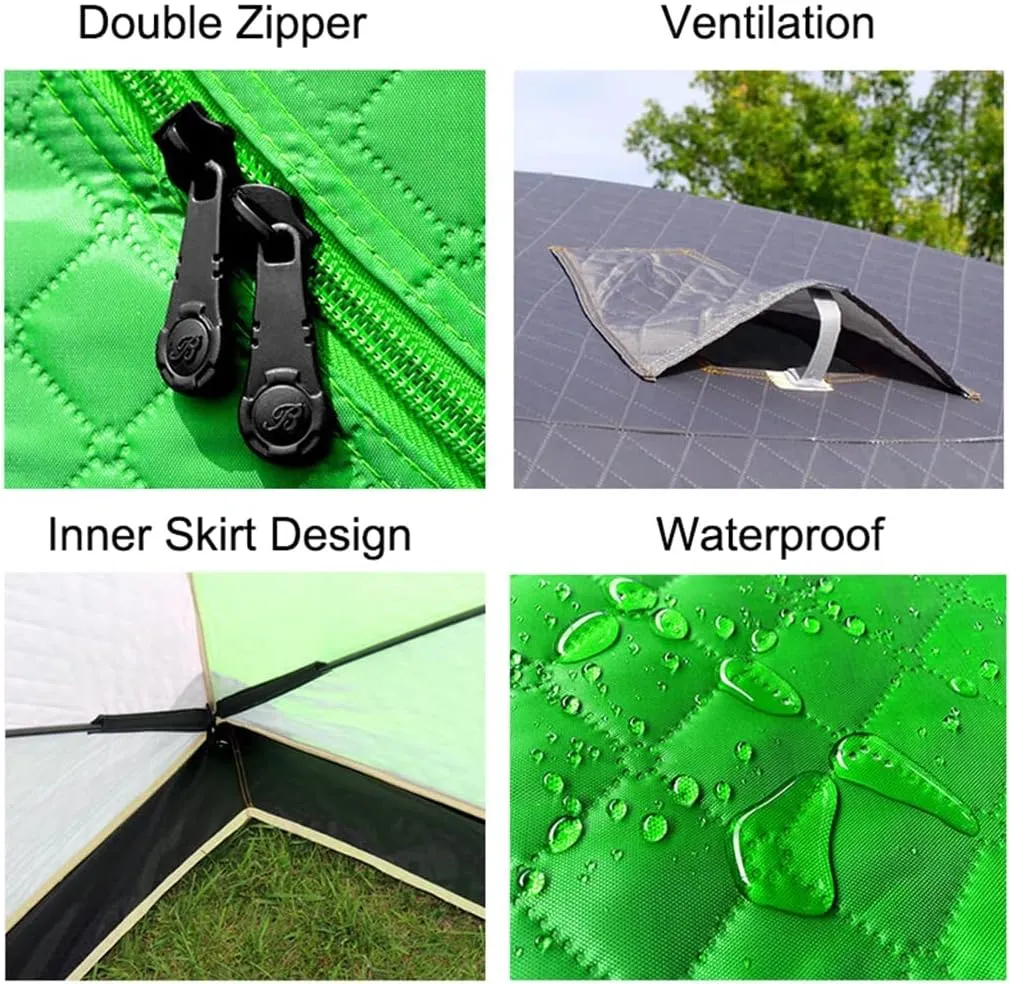 1-4 Winter Fishing Tent Winter Ice Fishing Tent Camping Tent Windproof and Rainproof Outdoor Winter Fishing Warm Tent (Color : D, Size : 200 * 200 * 160cm) (D 220 * 220 * 200cm)