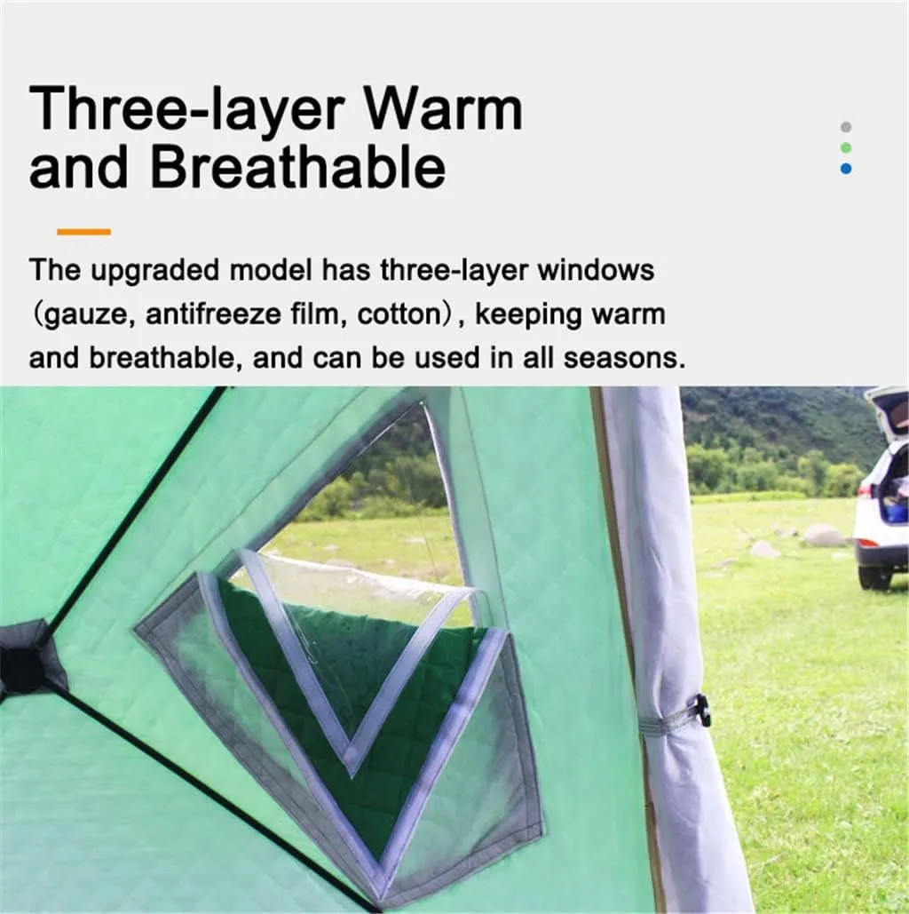 1-4 Winter Fishing Tent Winter Ice Fishing Tent Camping Tent Windproof and Rainproof Outdoor Winter Fishing Warm Tent (Color : D, Size : 200 * 200 * 160cm) (D 220 * 220 * 200cm)