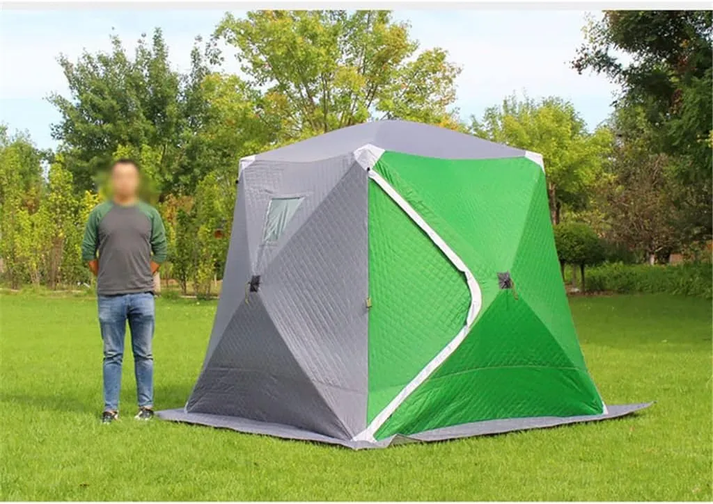 1-4 Winter Fishing Tent Winter Ice Fishing Tent Camping Tent Windproof and Rainproof Outdoor Winter Fishing Warm Tent (Color : D, Size : 200 * 200 * 160cm) (D 220 * 220 * 200cm)