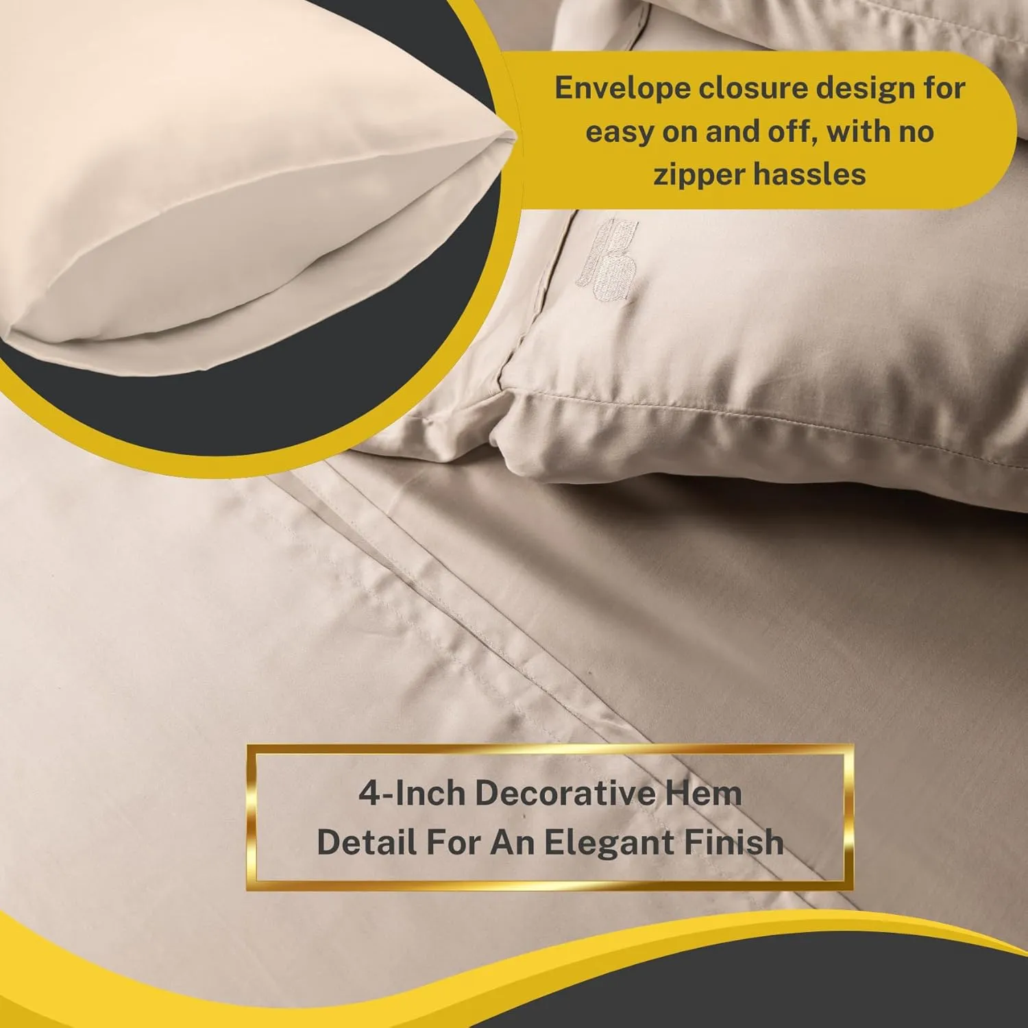 100% Austrian Eucalyptus California King Sheets,18 Inch Deep Pocket California King Sheets,Cooling with Elastic Corner Straps,Eucalyptus Tencel Lyocell (Oat Milk, 4PC Cali-King)
