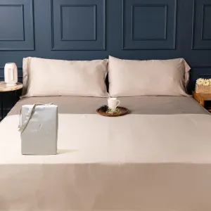 100% Austrian Eucalyptus California King Sheets,18 Inch Deep Pocket California King Sheets,Cooling with Elastic Corner Straps,Eucalyptus Tencel Lyocell (Oat Milk, 4PC Cali-King)