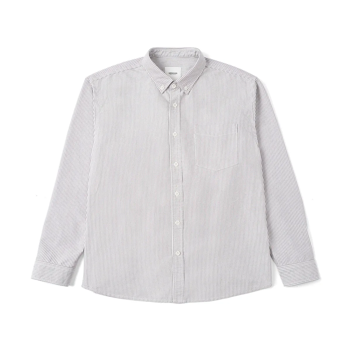 210gsm Oxford Fabric Vintage Vertical Striped Shirts