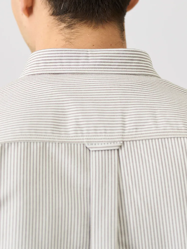 210gsm Oxford Fabric Vintage Vertical Striped Shirts