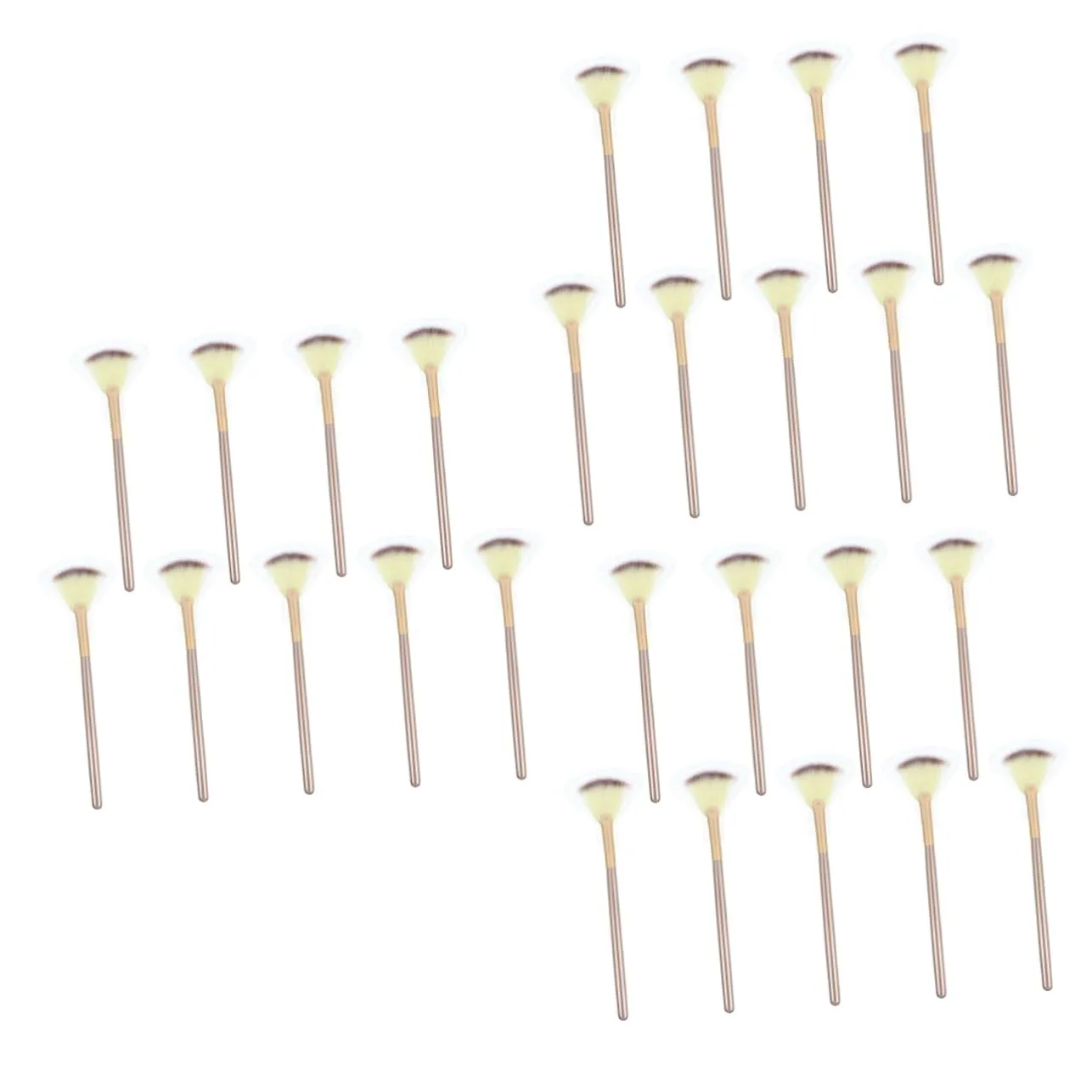 27pcs Highlighter Brush Portable Makeup Brushes for Face for Cheekbones Nose and Brow Bone Soft Synthetic Bristles for Easy Cleaning and Application
