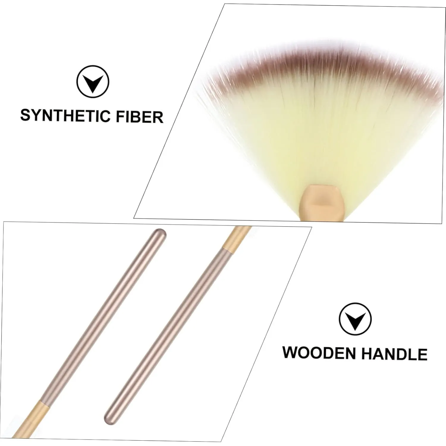 27pcs Highlighter Brush Portable Makeup Brushes for Face for Cheekbones Nose and Brow Bone Soft Synthetic Bristles for Easy Cleaning and Application