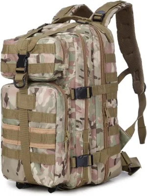 3P Tactical Backpack Outdoor Backpack Camo Pack Medium Lightweight, 36-55L, Cp Camouflage
