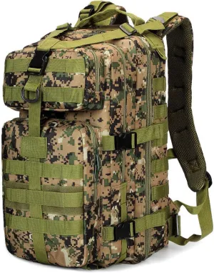3P Tactical Backpack Outdoor Backpack Camo Pack Medium Lightweight, 36-55L