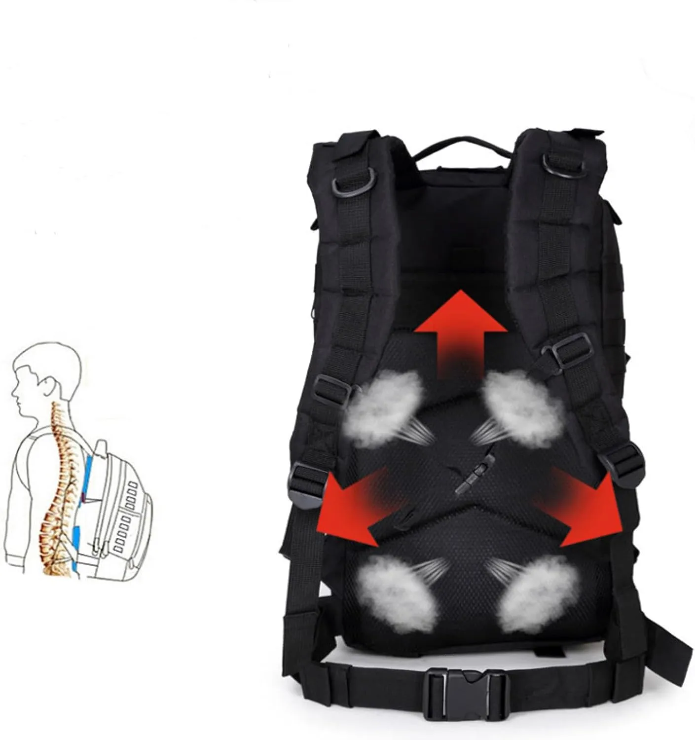 3P Tactical Backpack Outdoor Backpack Camo Pack Medium Lightweight