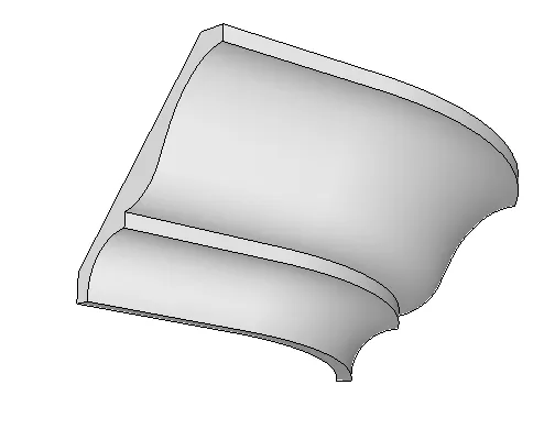 3" Flexible Cornice (per foot)