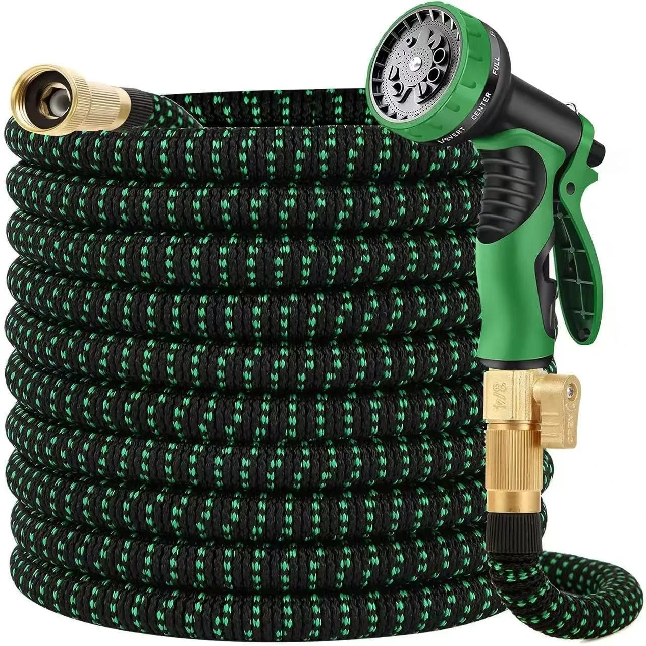 50 ft Expandable Garden Hose - Innovative Nano Superior Strength 3750D - 4 -Layer Latex Core Garden Hose - Expanding Water hoses- Extra Strong Brass Connectors/Storage Bag Garden Hoses