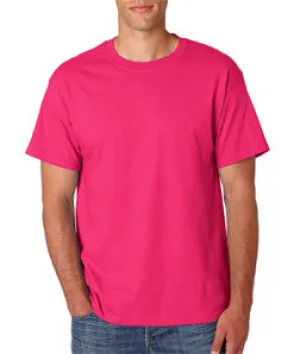 5180 Hanes Adult Beefy-T® T-Shirt Wow Pink