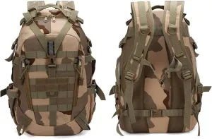 54L Military Tactical Backpack, Waterproof Hiking Rucksack, Army Assault Pack, Camping & Travel Bag for Outdoors