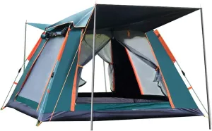5person Family Camping Tent 4 Season Double Layers Anti-UV Windproof Tents Family Outdoor Camping Tent