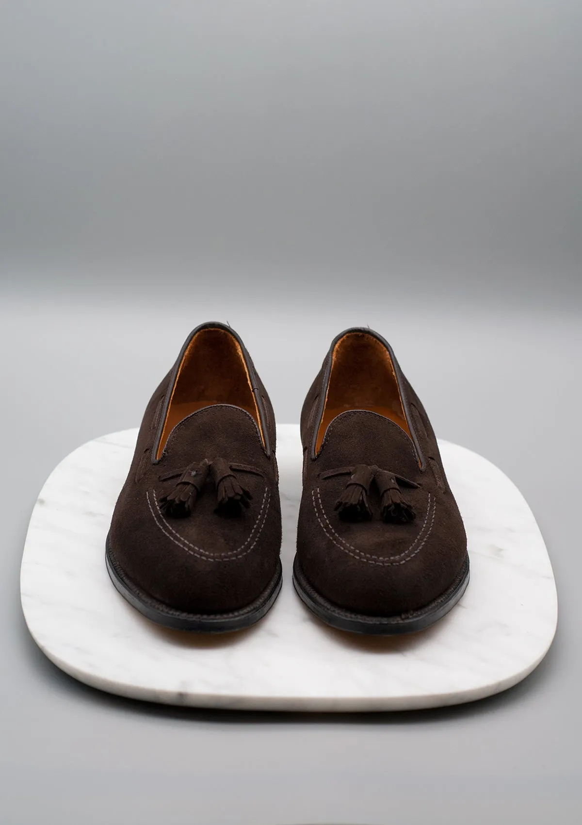 666 Mocha Suede Tassel Loafer