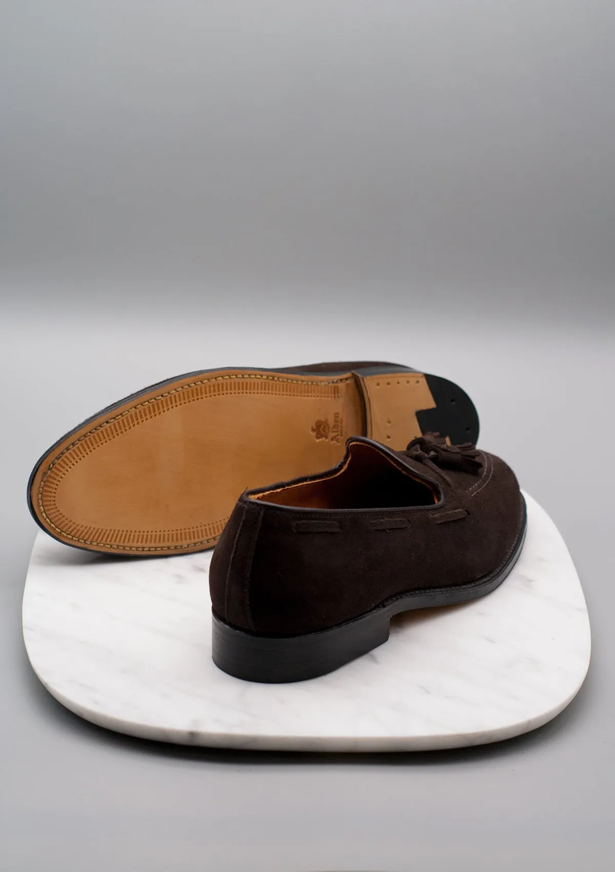 666 Mocha Suede Tassel Loafer