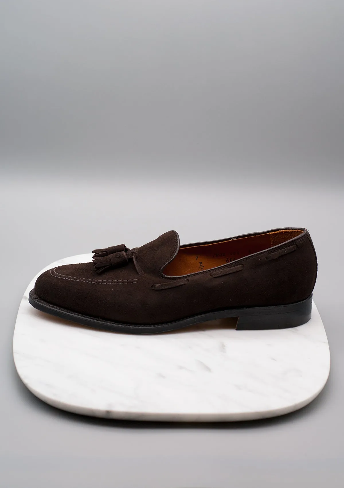 666 Mocha Suede Tassel Loafer