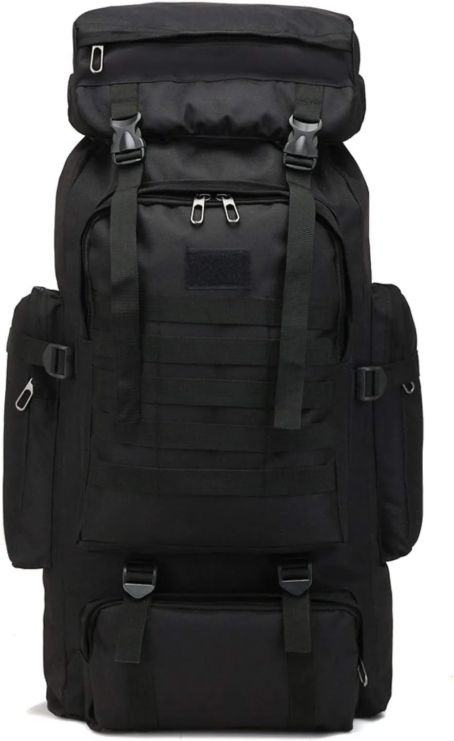80 Tactical Backpack Men's and Women's Outdoor Sports Hiking Bag Travel Backpack L Large Capacity Waterproof, Earthy Yellow