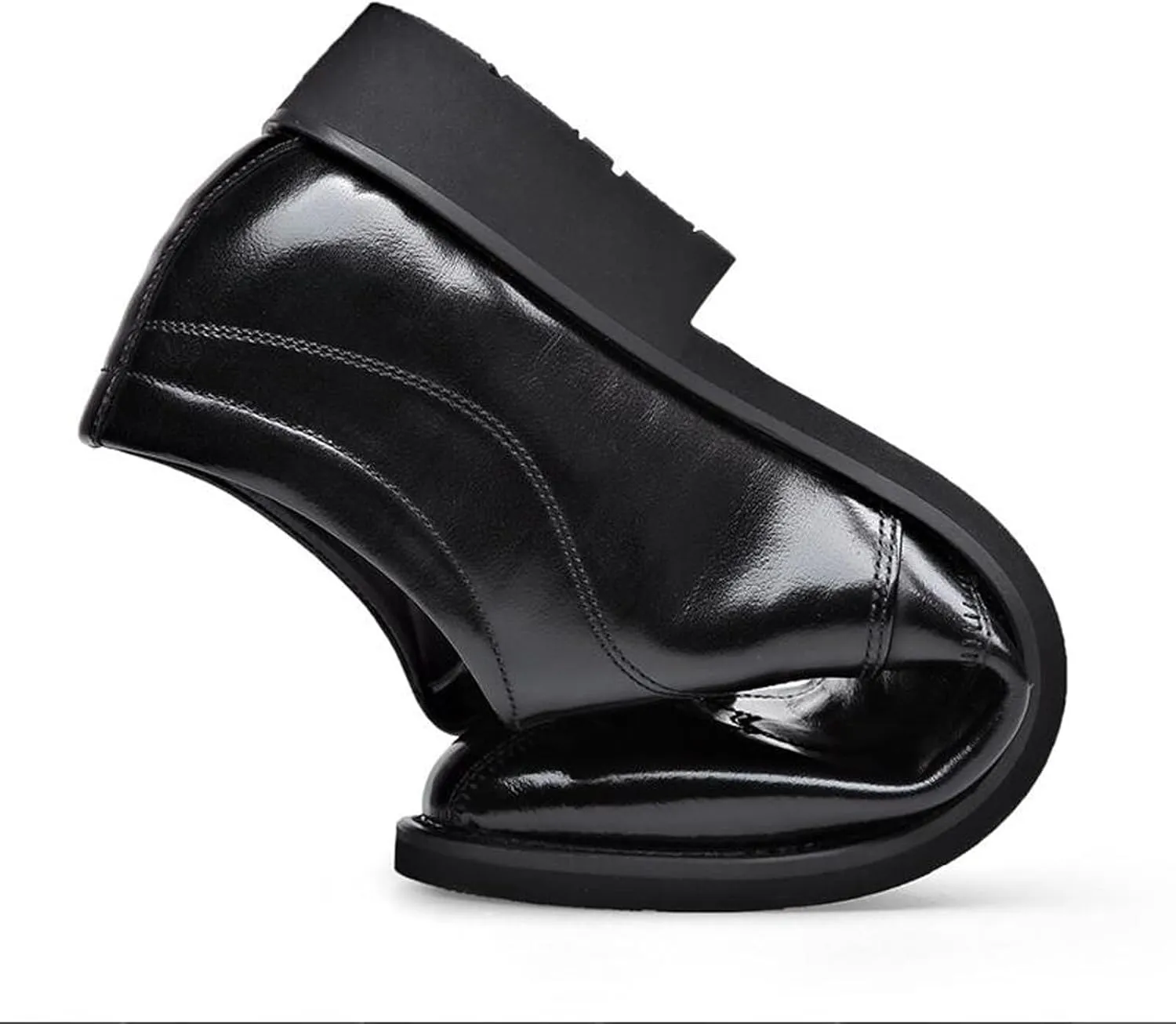ADMLZQQ Men's Dress Shoes Classic Leather Formal Slip on Wedding Business Oxford Shoes