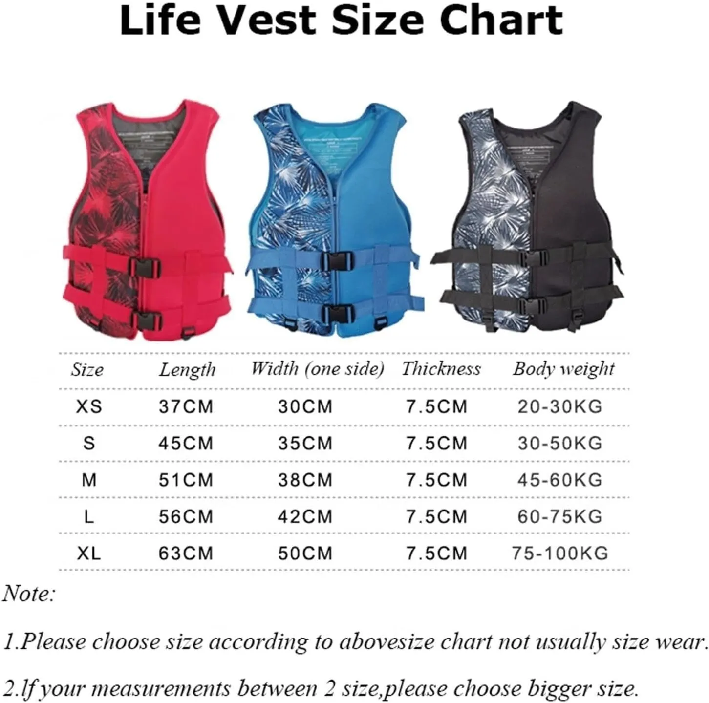 Adults Swim Vest with Adjustable Safety Buckle and Zipper, Fly Fishing Vest for Snorkeling, Kayaking, Boating