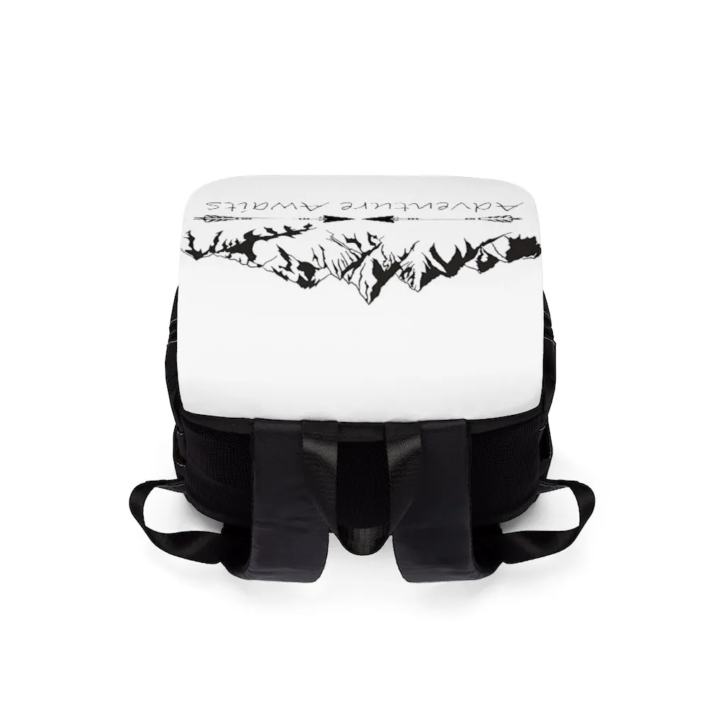 Adventure Awaits Unisex Casual Shoulder Backpack