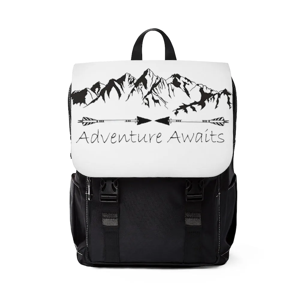 Adventure Awaits Unisex Casual Shoulder Backpack