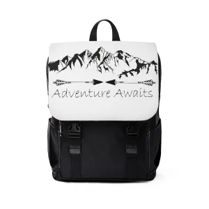 Adventure Awaits Unisex Casual Shoulder Backpack