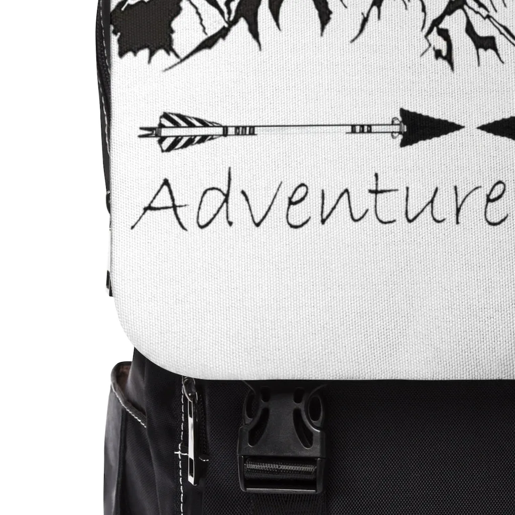Adventure Awaits Unisex Casual Shoulder Backpack