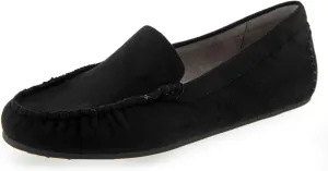 Aerosoles Women's Driving Style Loafer, Black Faux Suede, 7.5