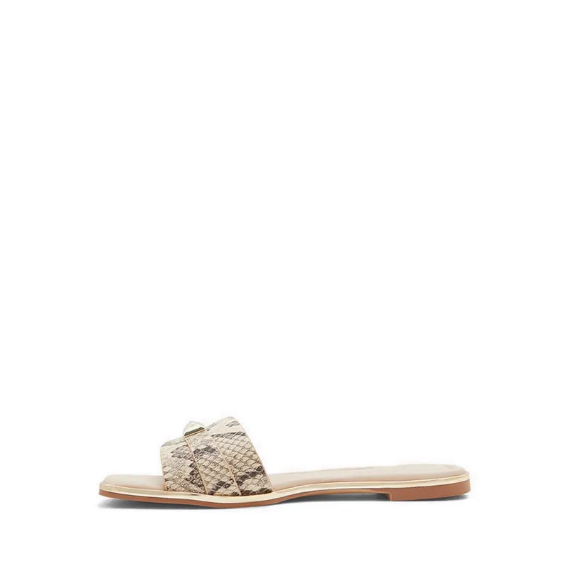 Aldo Darine Women Flat Slide Sandal - Natural