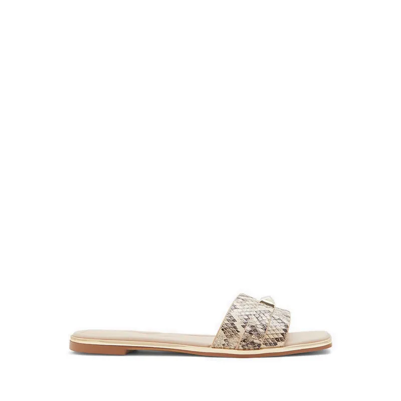 Aldo Darine Women Flat Slide Sandal - Natural