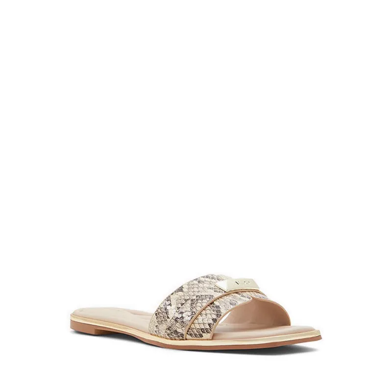 Aldo Darine Women Flat Slide Sandal - Natural