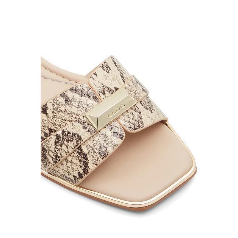Aldo Darine Women Flat Slide Sandal - Natural