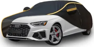 All Weather Waterproof car Cover for Audi 75 1969-1972,Zipper Cotton Universal, All-Weather UV Protection, Snow Proof, Wind Proof, dust Proof