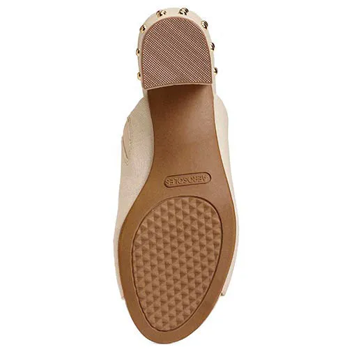 Almond Block Sandals Combo Streamlined Bone Elastic Slide Mid-Level Heel Aerosoles Toe On Winter sale