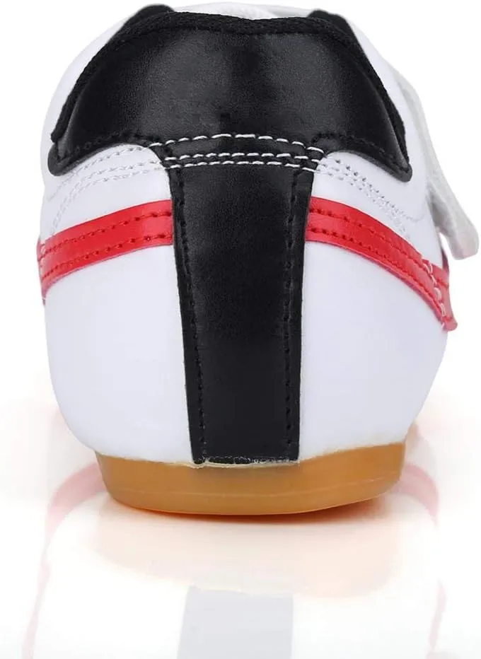 Alomejor Taekwondo Shoes Breathable PU Leather Lightweight for Boxing Kung Fu and Taichi
