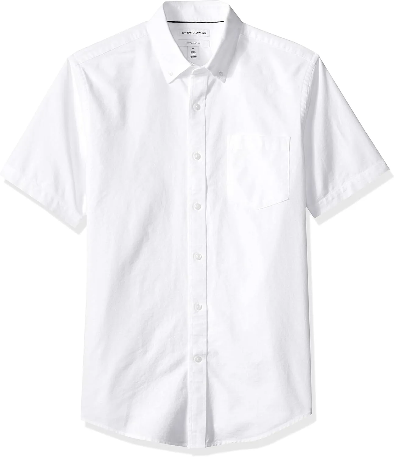 Amazon Essentials Men's Button-Up Shirts - Slim-Fit Short-Sleeve Pocket Oxford - Comfort and Style