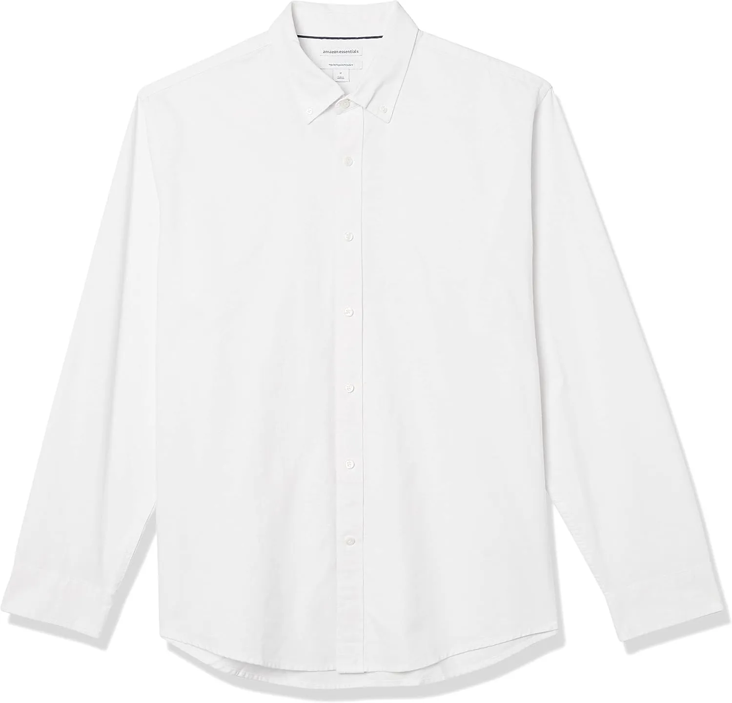 Amazon Essentials Men's Long-Sleeve Regular-Fit Stretch Oxford Shirt (Available in Big & Tall)