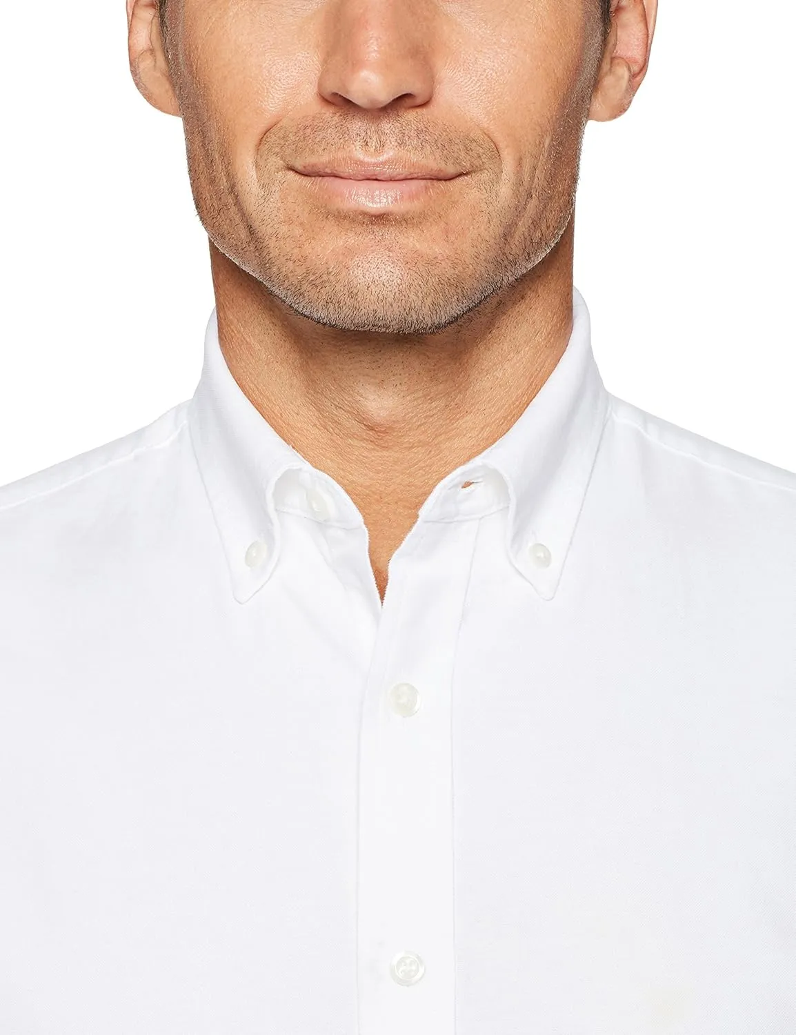 Amazon Essentials Men's Long-Sleeve Regular-Fit Stretch Oxford Shirt (Available in Big & Tall)
