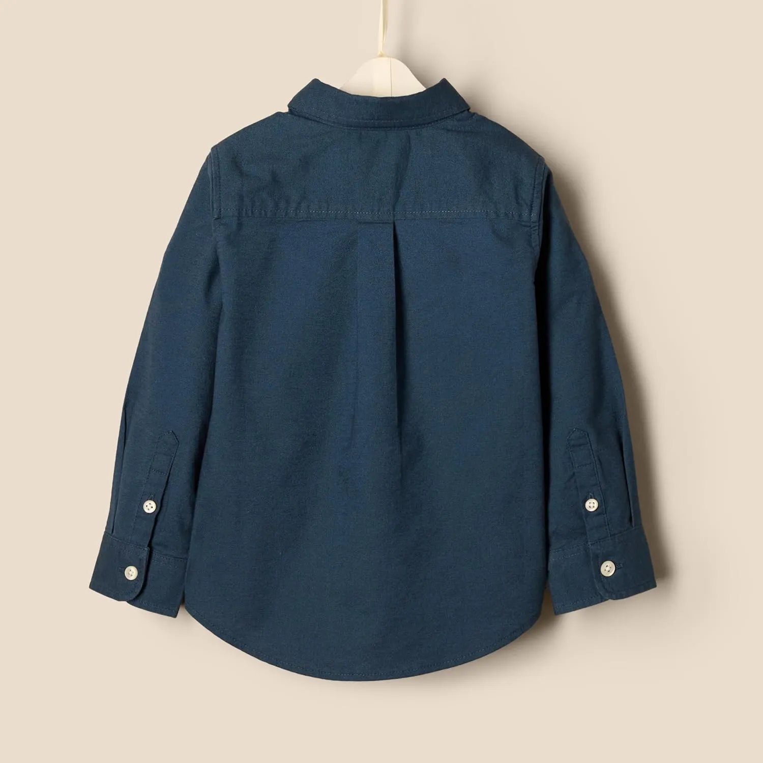 Amazon Essentials x Sofia Grainge Toddlers and Baby Boys' Stretch Oxford Collar Shirt