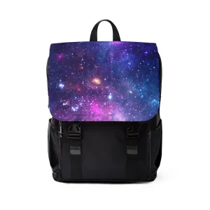Amongst the Stars, Out of this World, Purple and Blue Unisex Casual Shoulder Backpack School