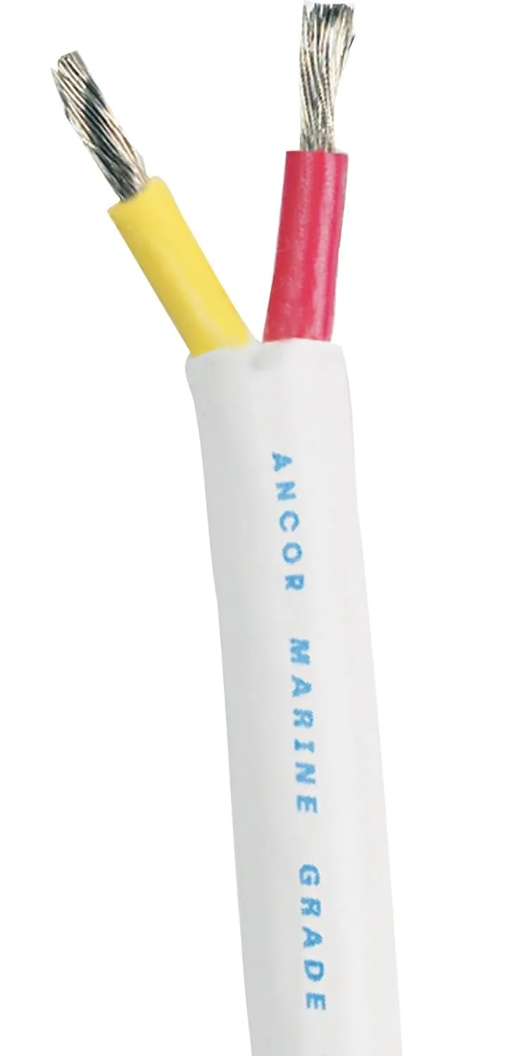 ANCOR MARINE GRADE 124710 Safety Duplex Cable, 16/2 AWG (2 x 1mm2), Flat - 100ft