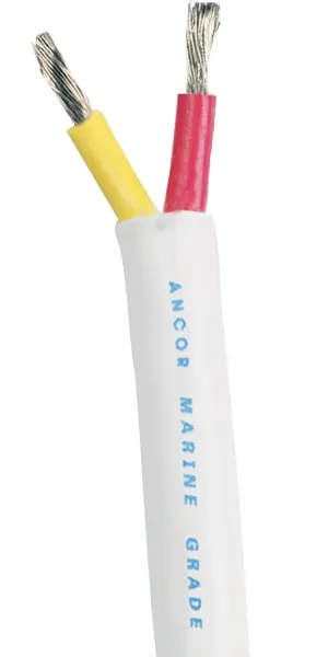 ANCOR MARINE GRADE 124710 Safety Duplex Cable, 16/2 AWG (2 x 1mm2), Flat - 100ft