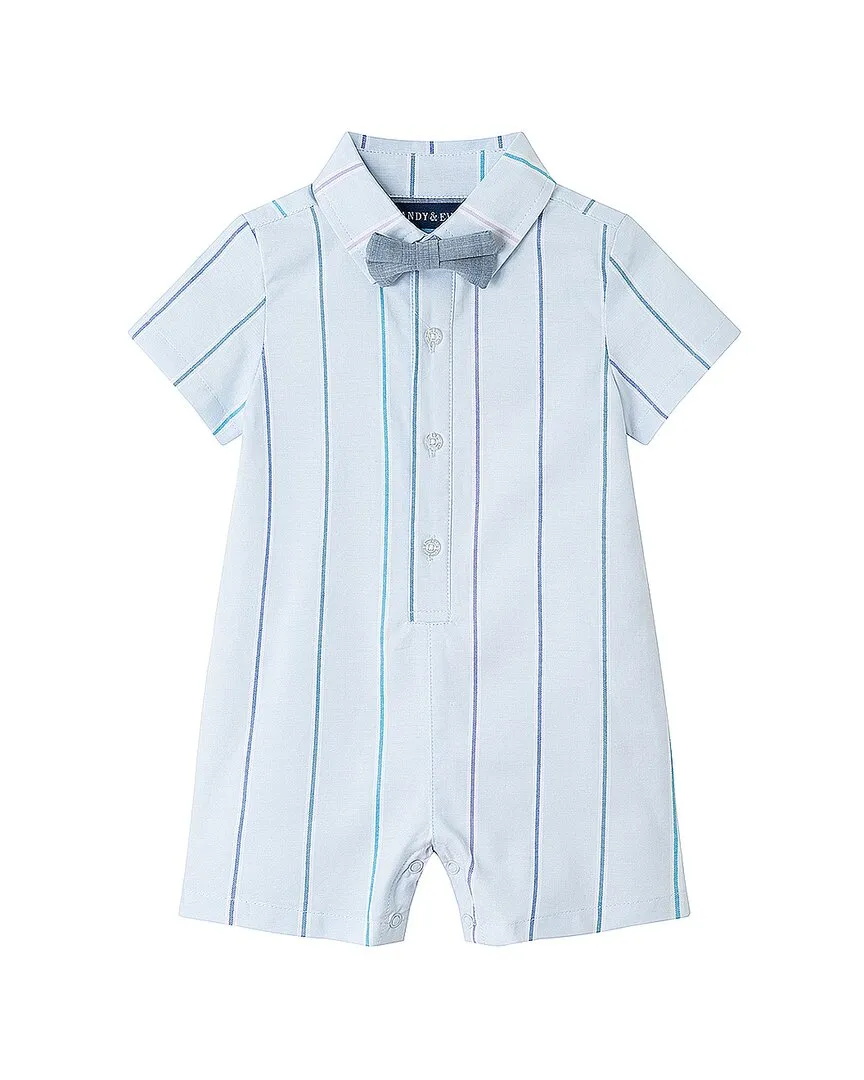 Andy & Evan Oxford Stripe Shirtall Set