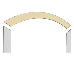 Arched Flat Stock Casing - MDF