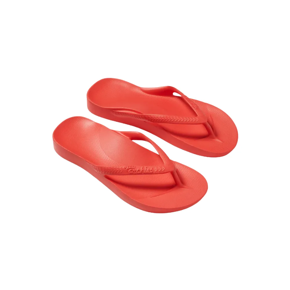 Archies Arch Support Jandals Coral