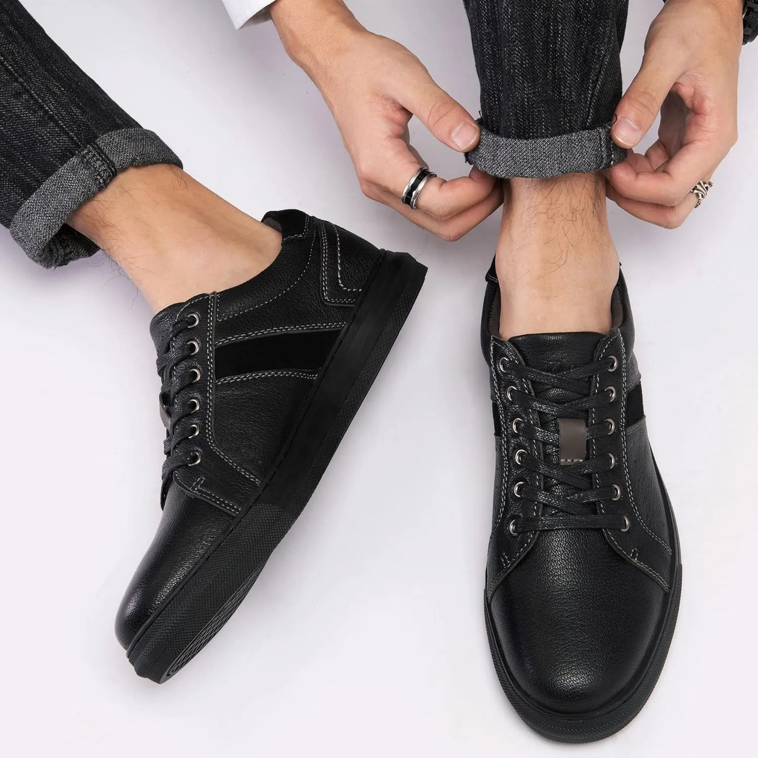 Arkbird Mens Fashion Sneakers Classic Casual Dress Shoes Stylish Lace-up Oxford Shoes for Men